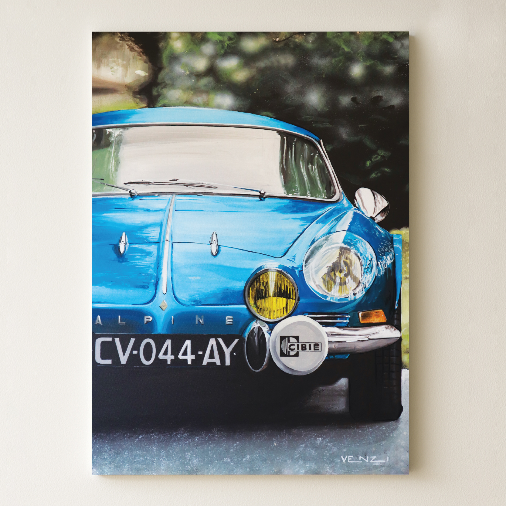 Peinture originale Alpine A110 – tableau automobile