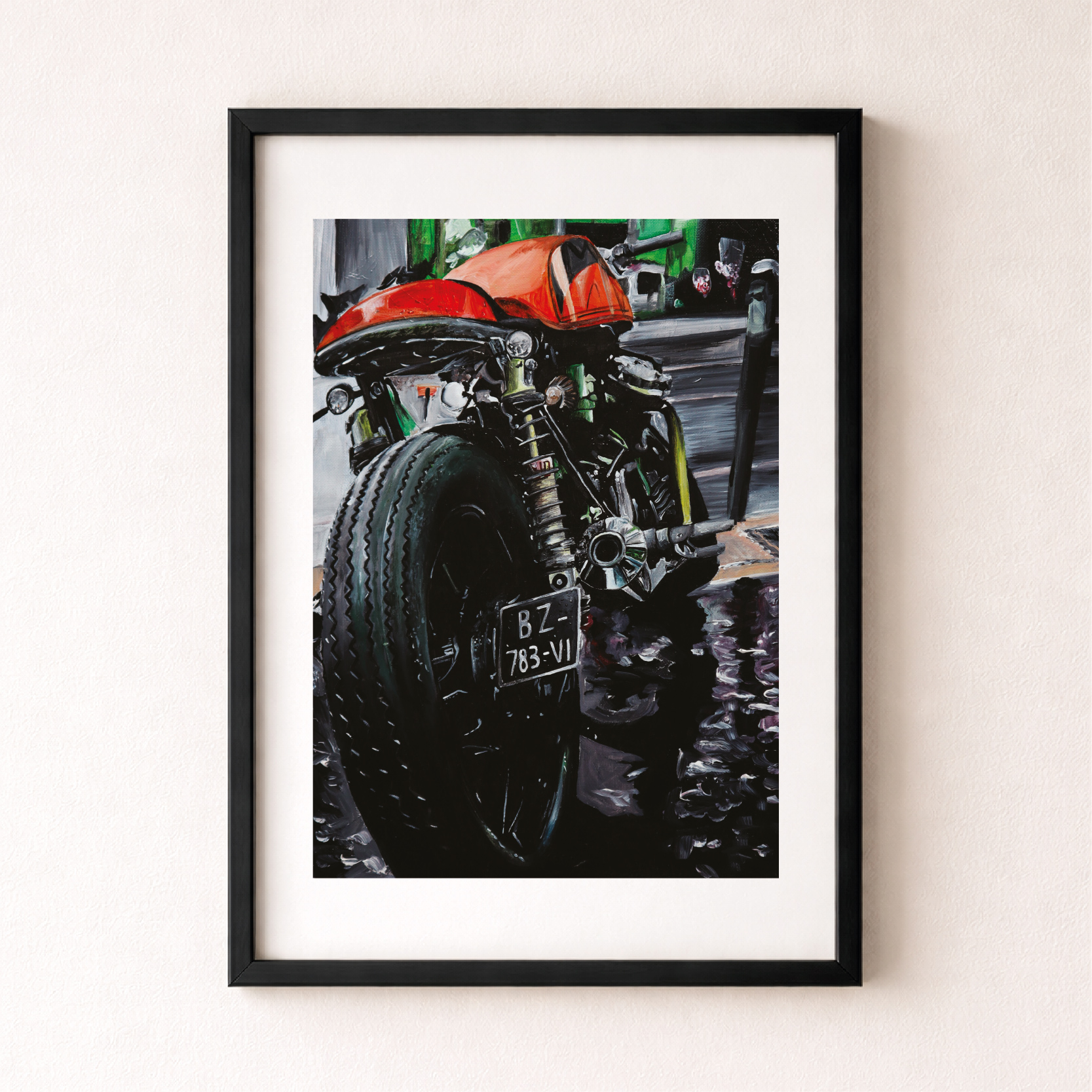 Impression numérotée Café Racer